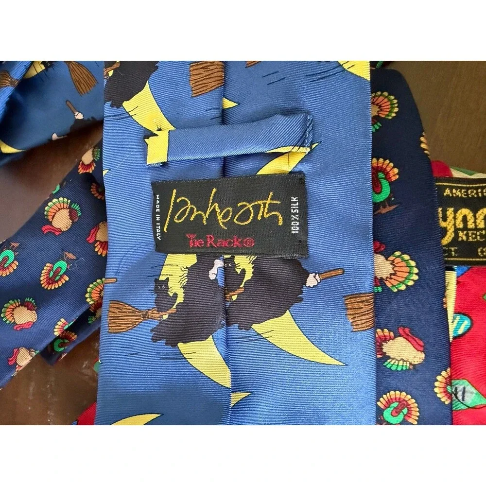 Holiday Silk Ties - Alynn Hallmark Ian Heath - Xmas V-day Thanksgiving Halloween